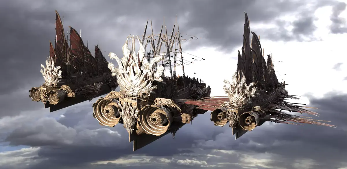Samurai Airship Dragon Master collection 1 3D model