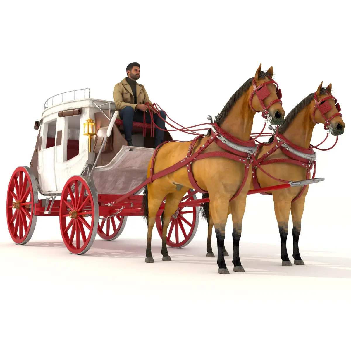 Horse Carriage 2 - 4K 3D model
