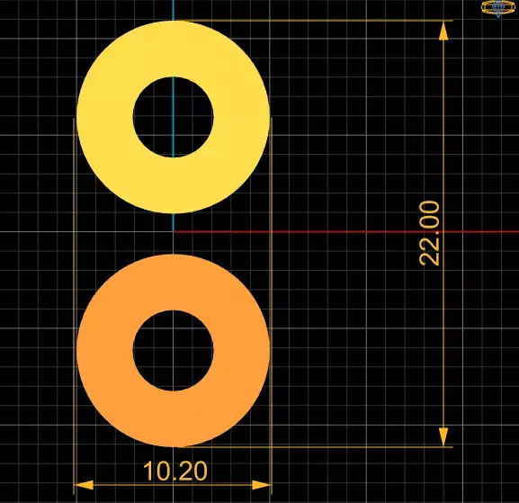 Hex  Round Insert Bushing  Parametric 3D Printable  3D print model