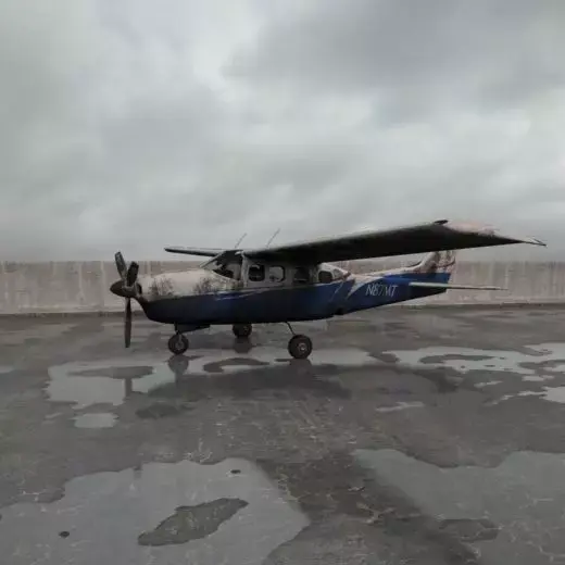 destroyed plane 016 am165 3D model
