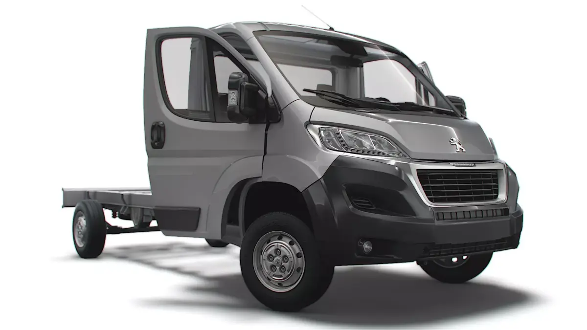 Peugeot Boxer Chassis Truck SCab 4035WB HQInterior 2023 3D model