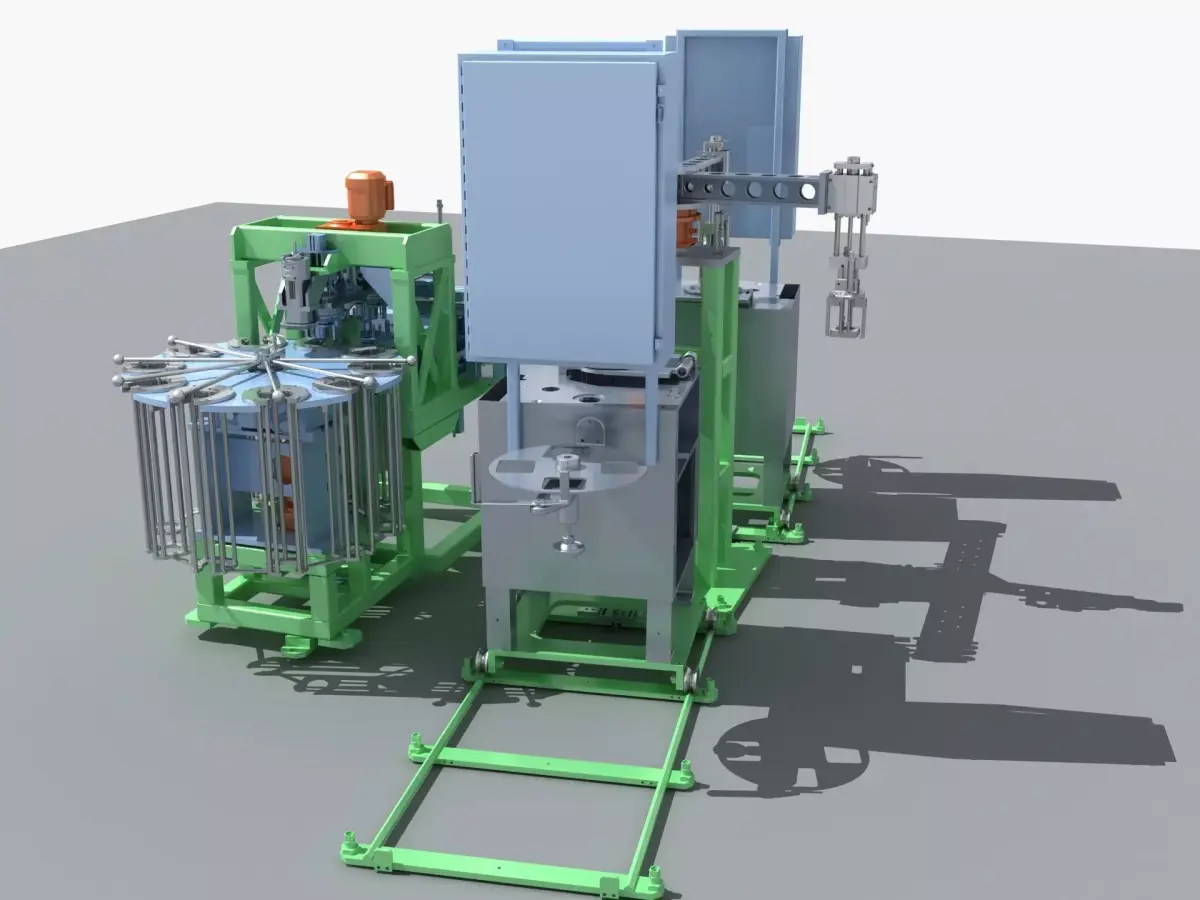 Industrial Equipment 33 - Multi Station Dual Turntable  3D model
