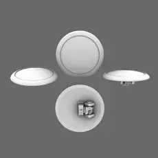 Space Knights Domed Shield Type A LEFT 3D print model