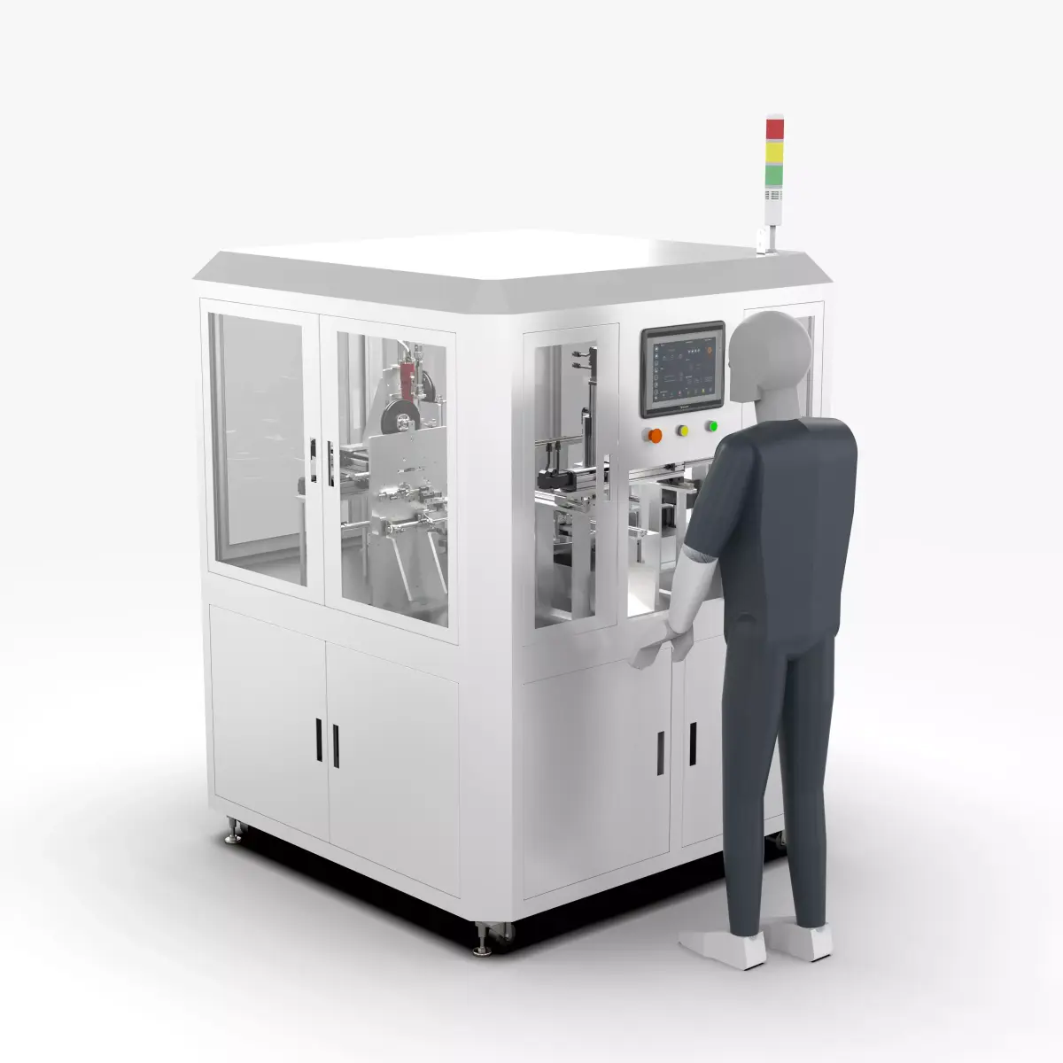 Automatic Winding Tape Machine 3D model