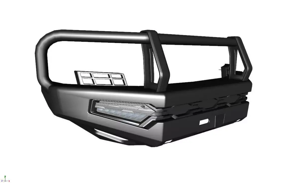 Bumper Front Bull Ball ARB For Toyota LC300 3D model