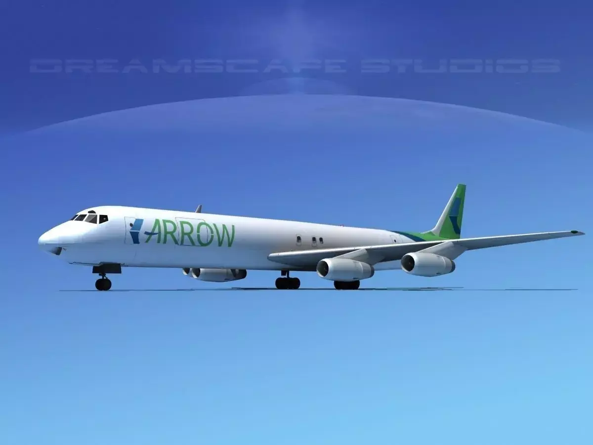 Douglas DC-8-63F Arrow Cargo 3D model