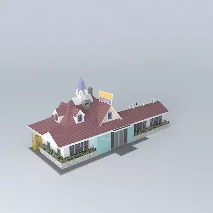 Roadside Inn Free 3D model