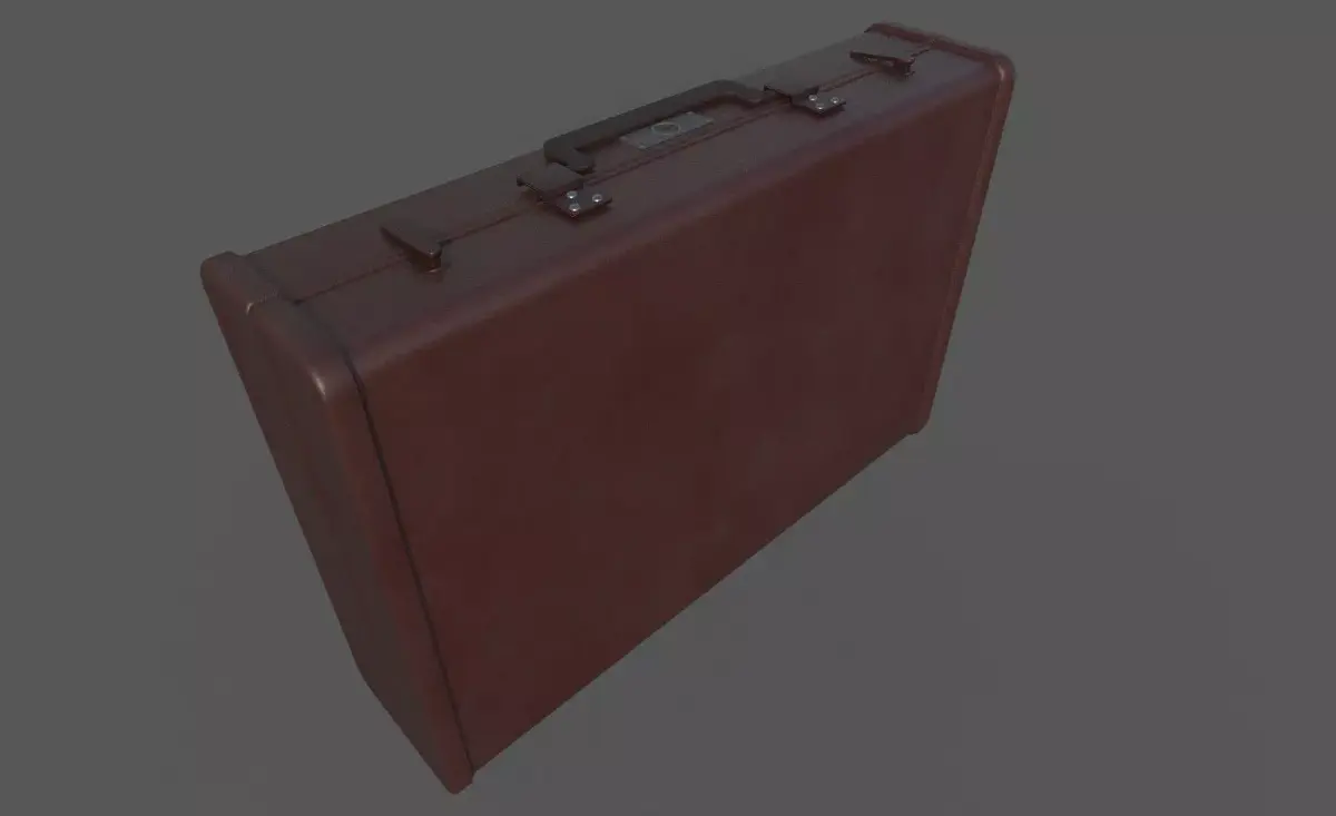 Low Poly Valise briefcase Low-poly 3D model
