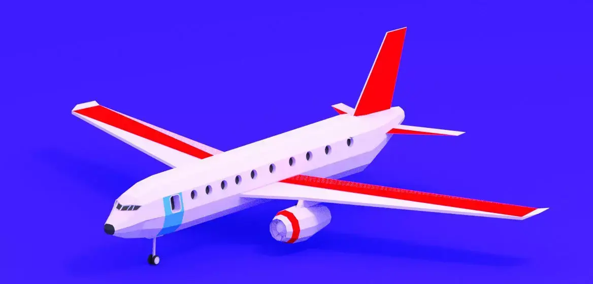 air  Plane Low-poly 3D model