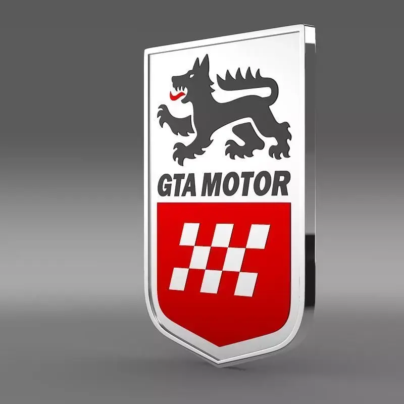 GTA motors logo 3D model