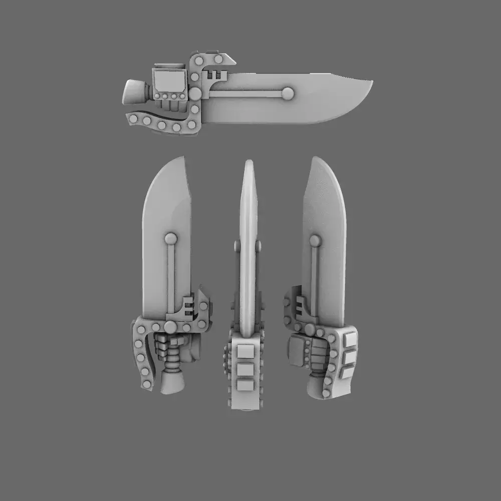 Cyber Samurai Butterfly Style Electro Sword RIGHT 3D print model