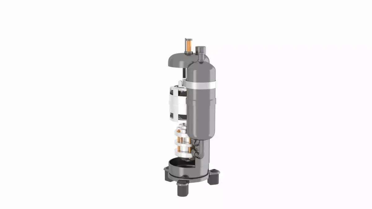 Rotor Compressor 3D model