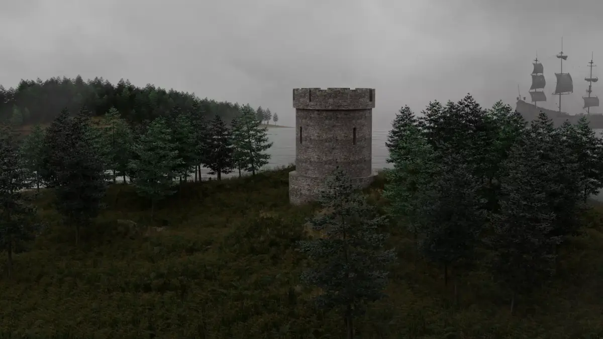 Free Medieval Tower Free low-poly 3D model