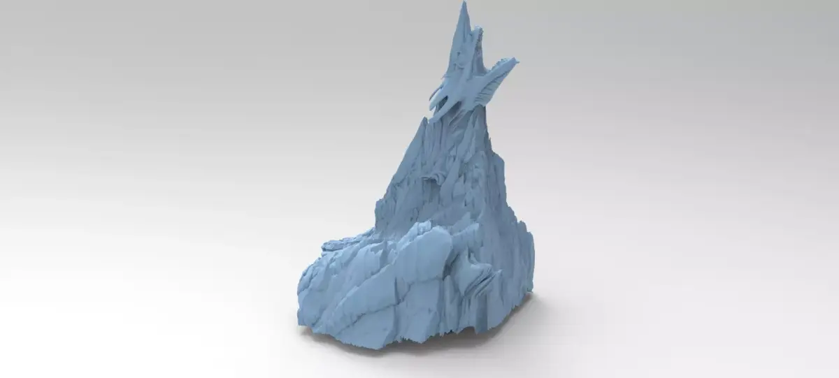 Serpent Eden rock 3D model