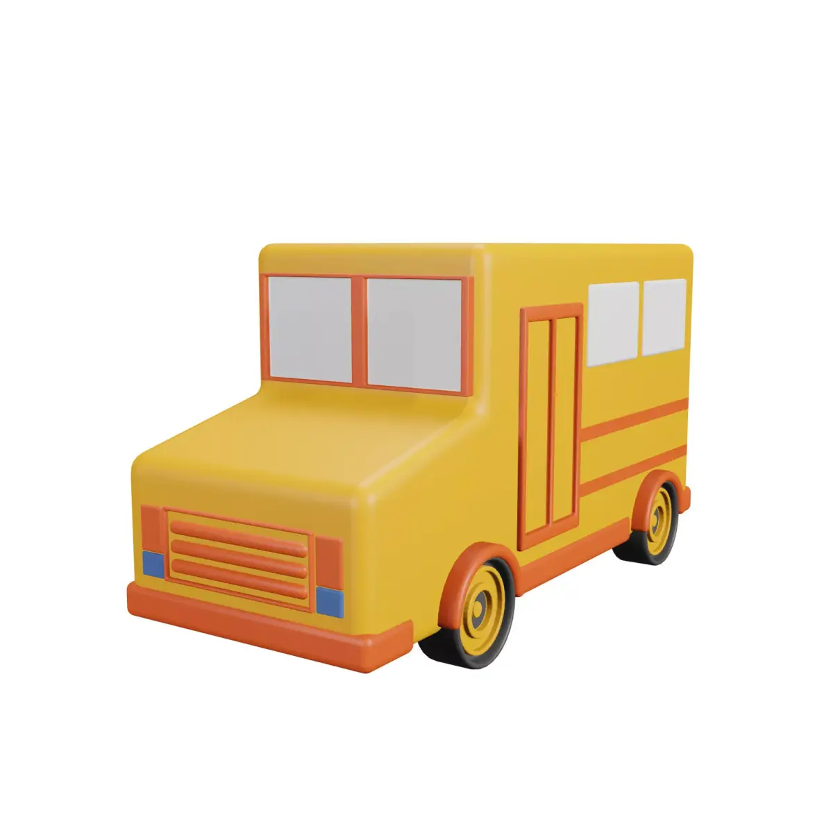 School Bus 3D Model Low-poly 3D model purchase