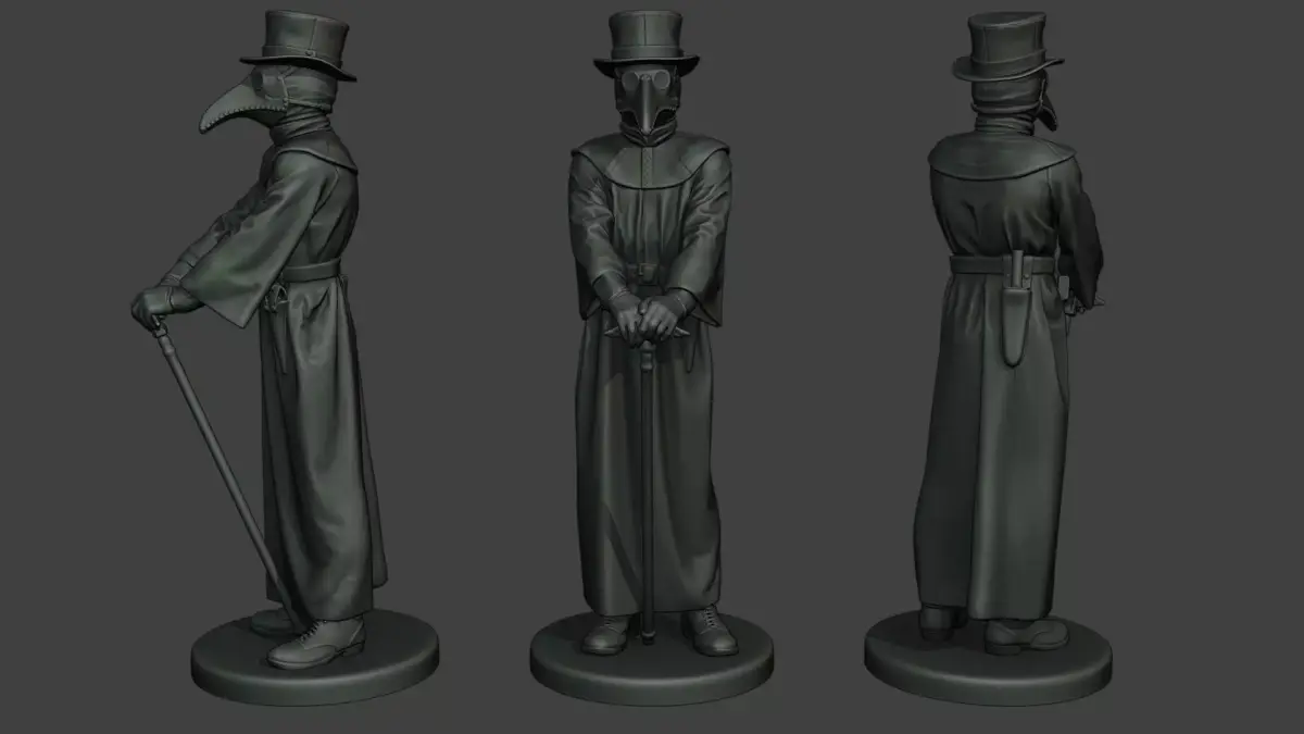 Hans Plague Doctor PDS001 3D print model