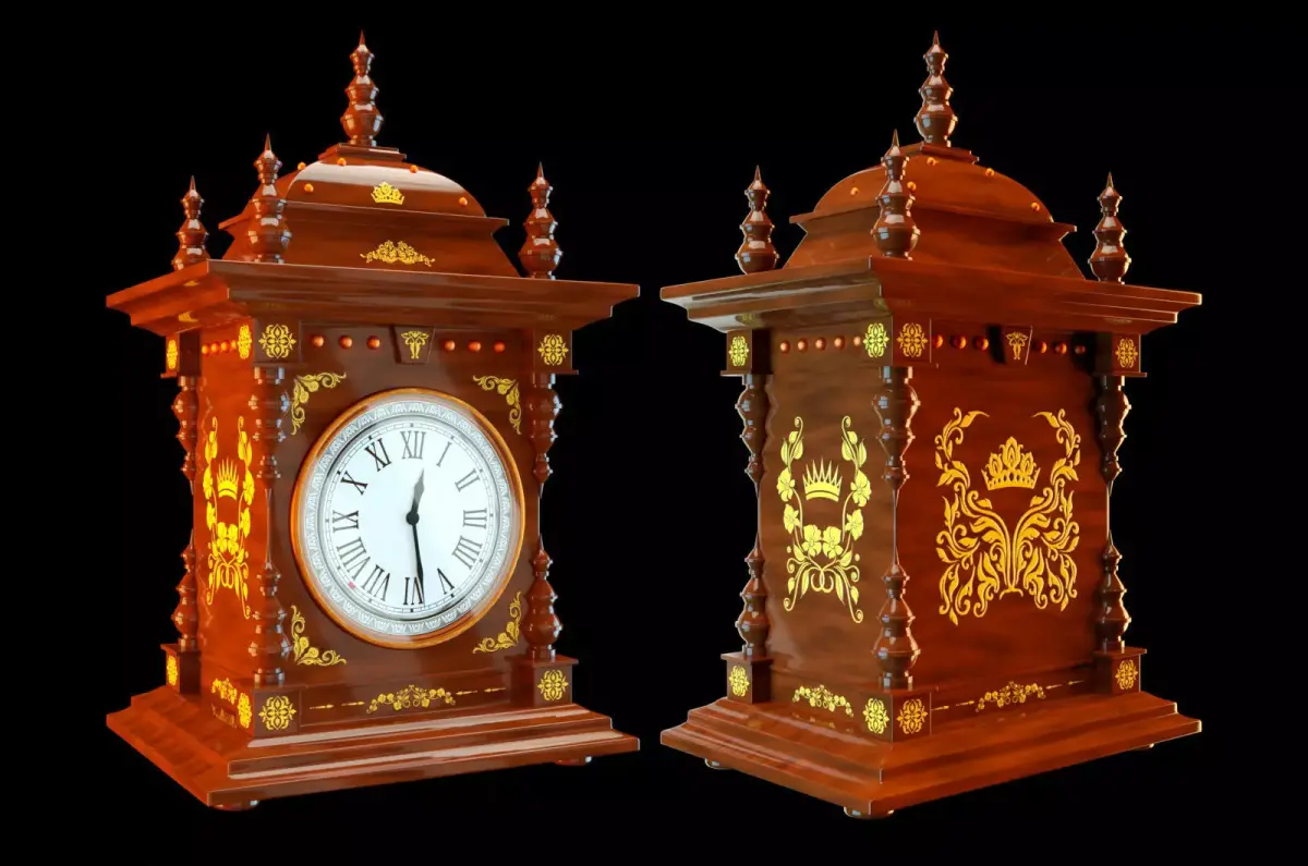 European craft clock-C4Dmodel 3D model