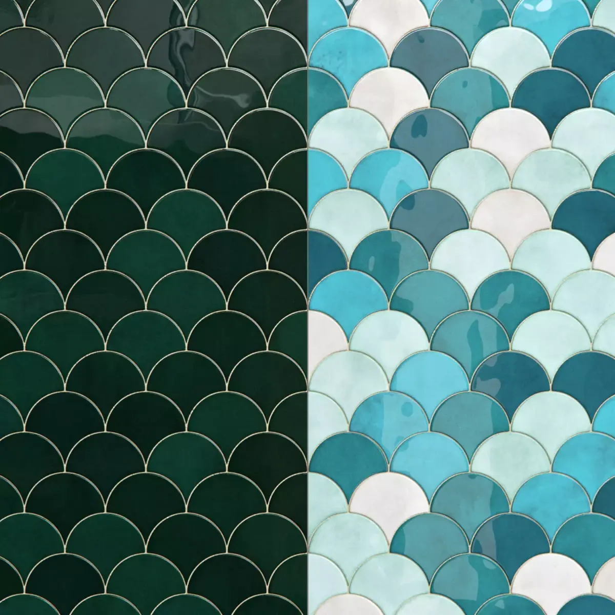 Fish tiles 3D model