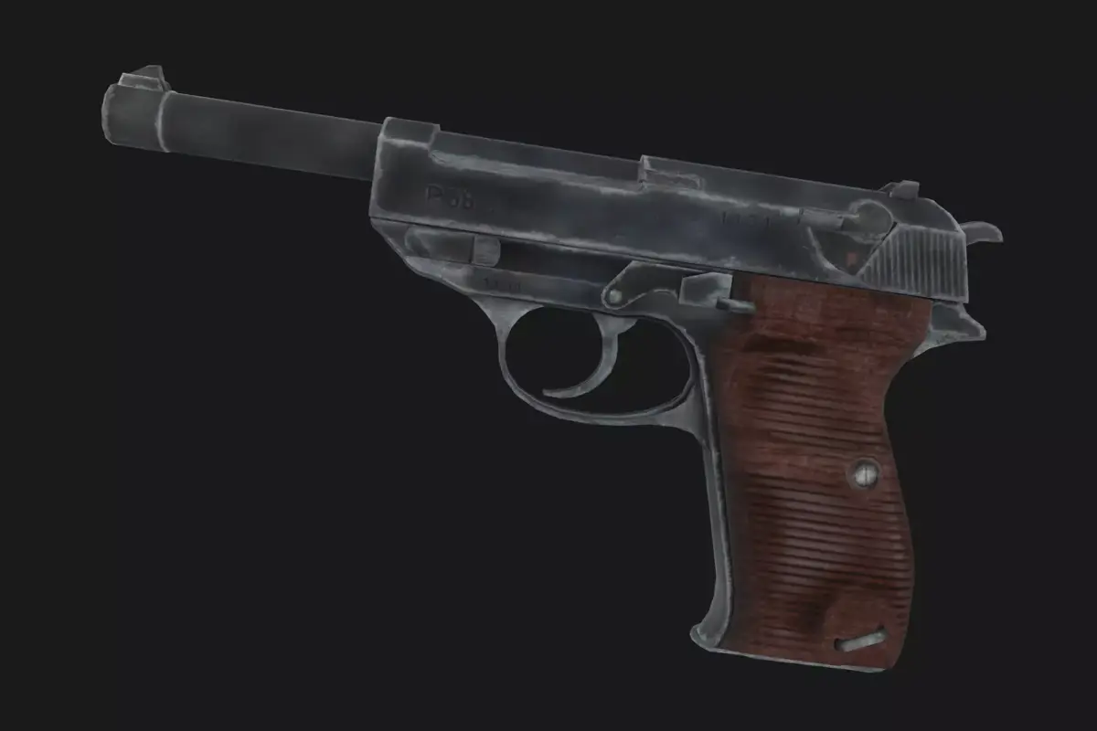 Walther P38 Low-poly 3D model purchase