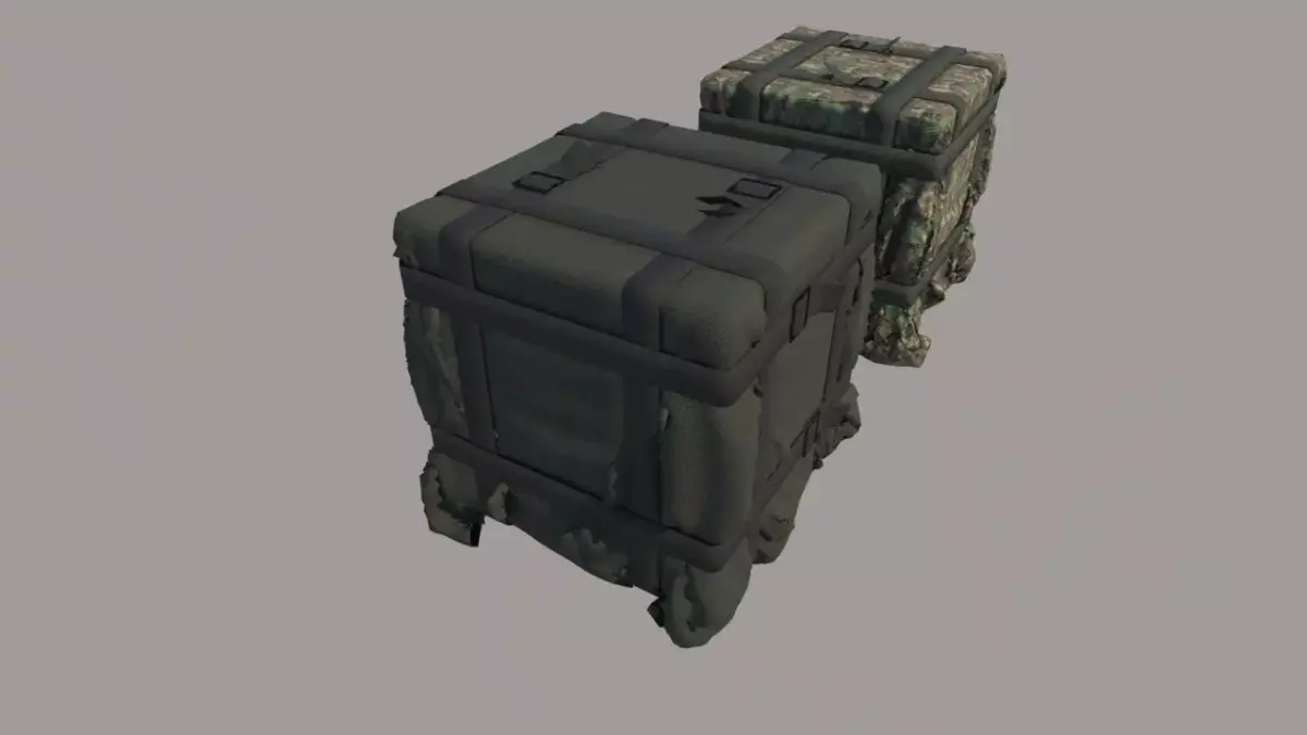 Supply Air Drop Low-poly 3D model
