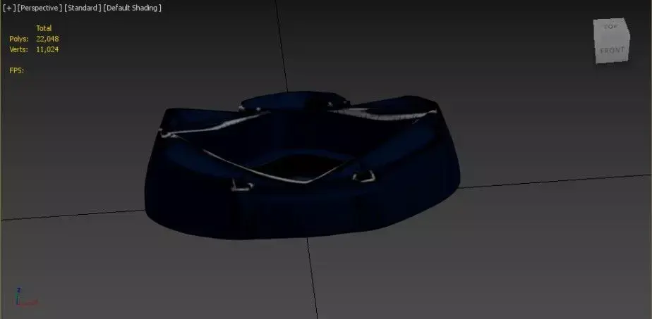 Duffel Bag Low-poly 3D model