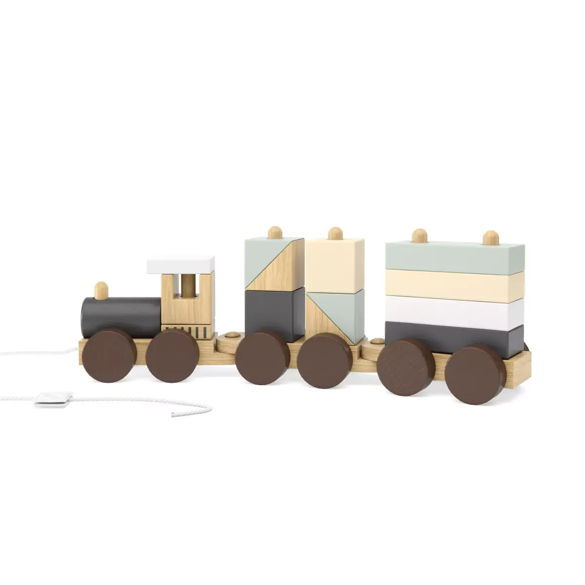 KIDS CONCEPT Neo Wooden Block Toy Train 3D model