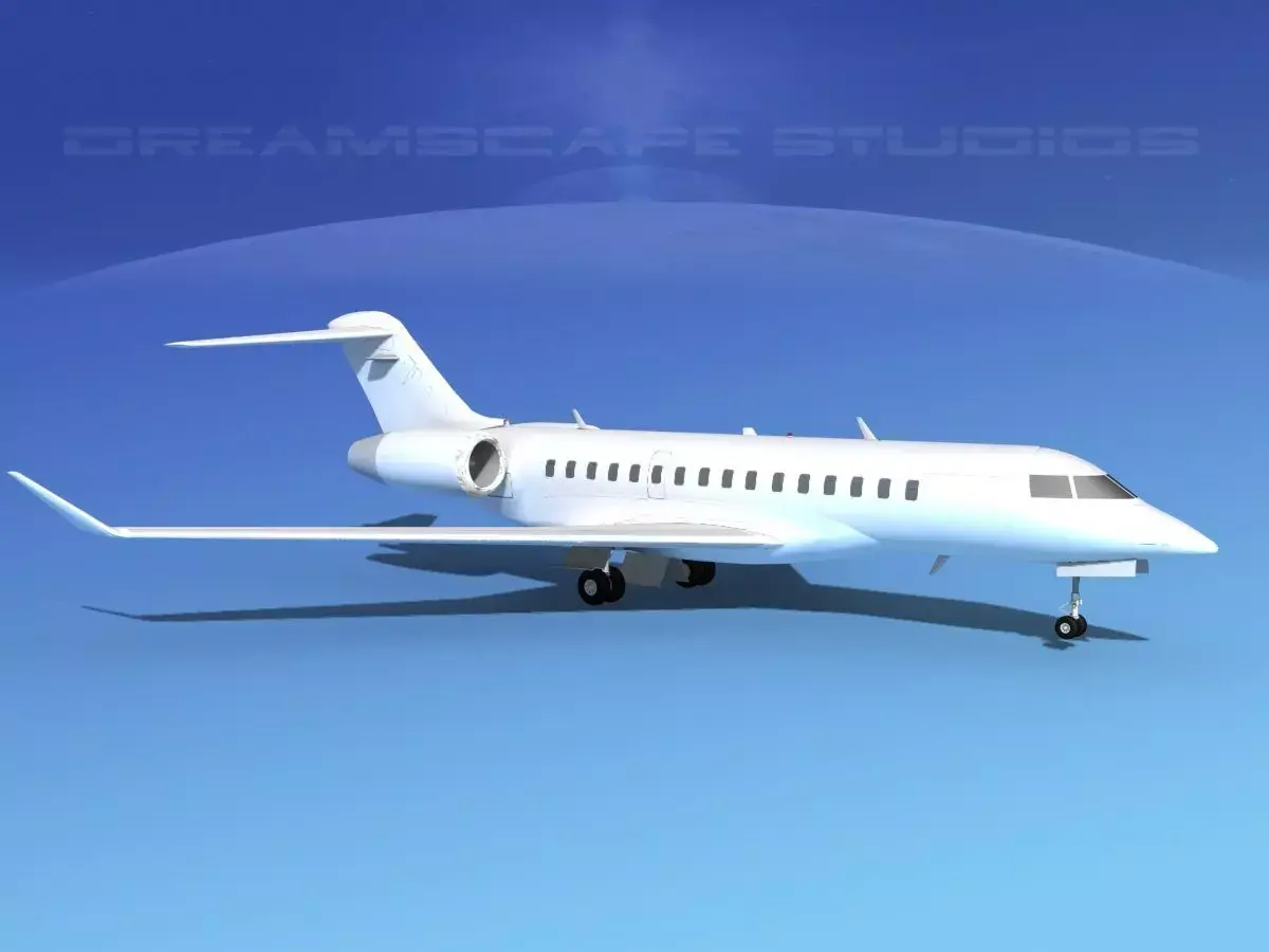 Global Express 8000 Unmarked 3D model