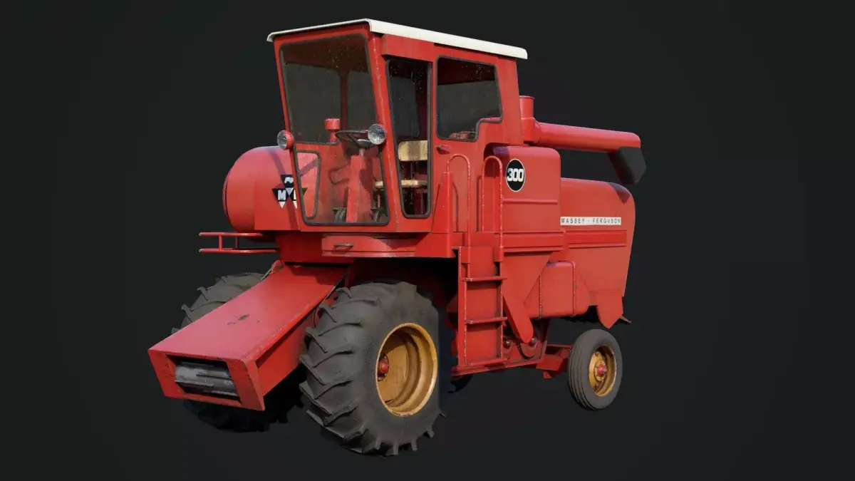 Massey Ferguson 300 combine 3D model