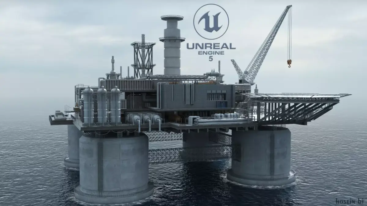 Oil Platform 3D model 3