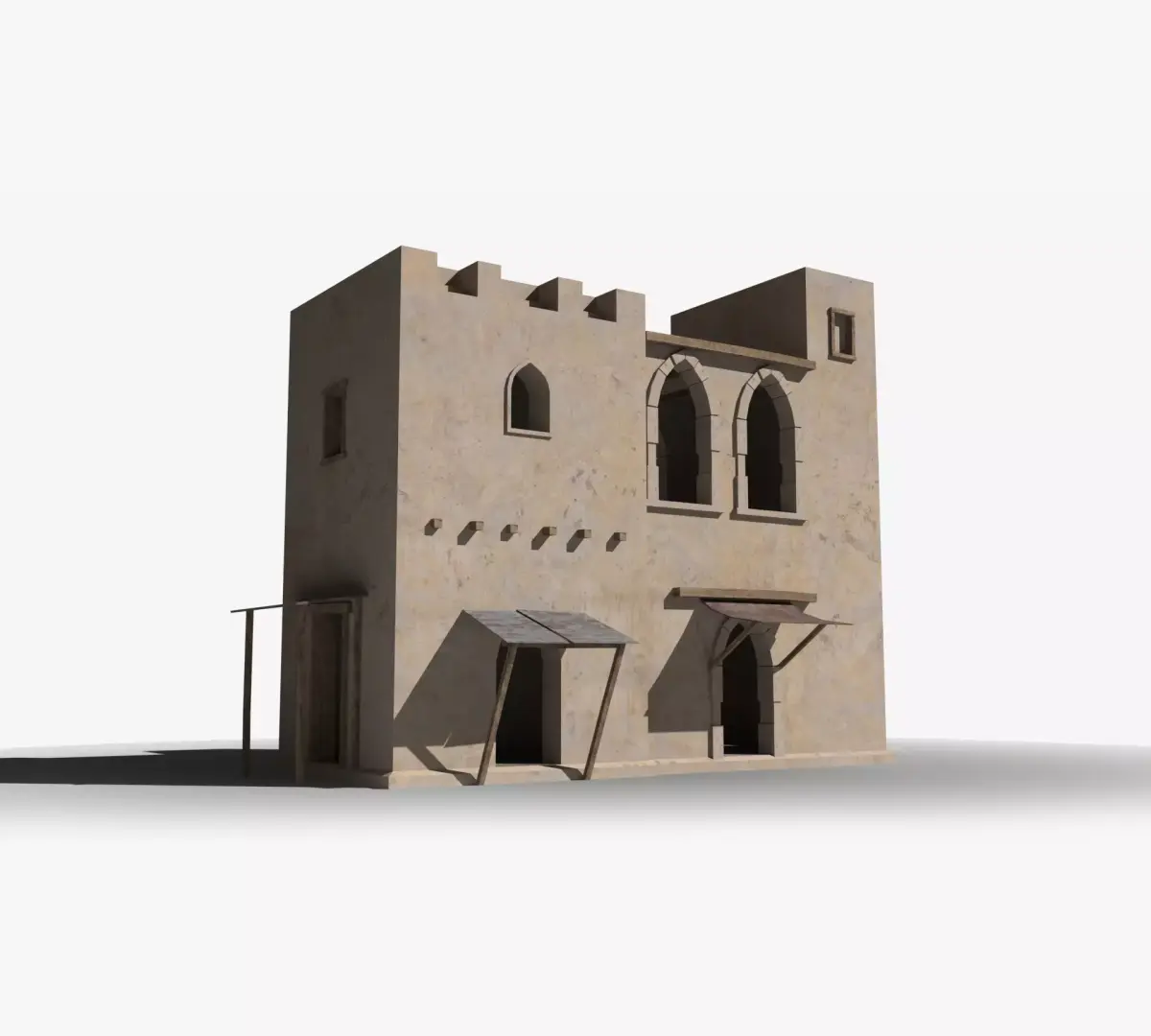 Arab x32 Low-poly 3D model