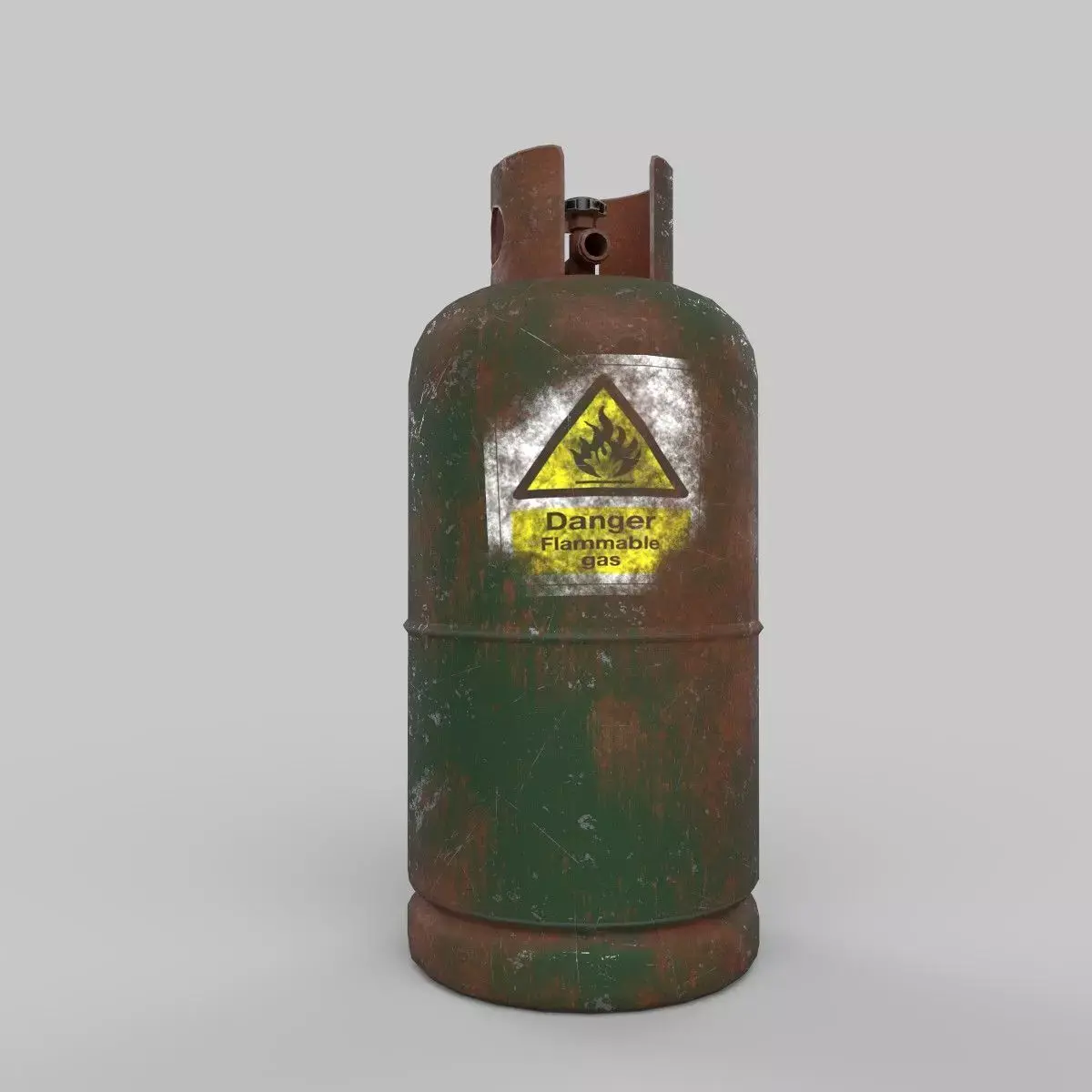 gas cylinder Low-poly 3D model 19