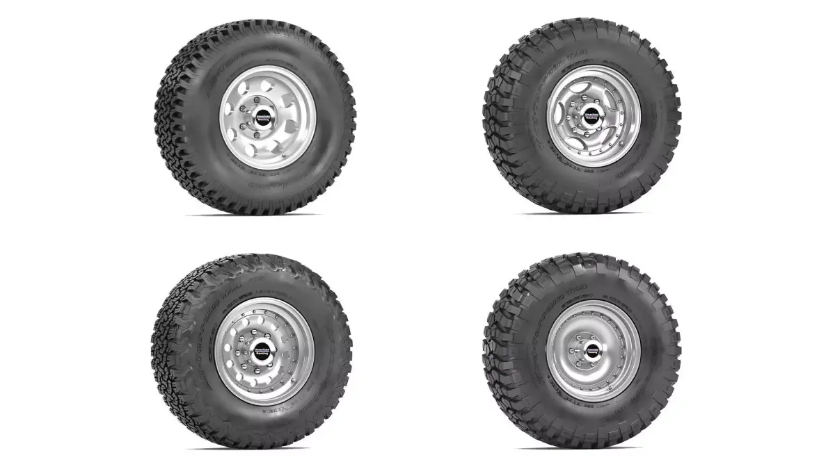 OFF ROAD WHEEL AND TIRE COLLECTION 2 3D Model Pack