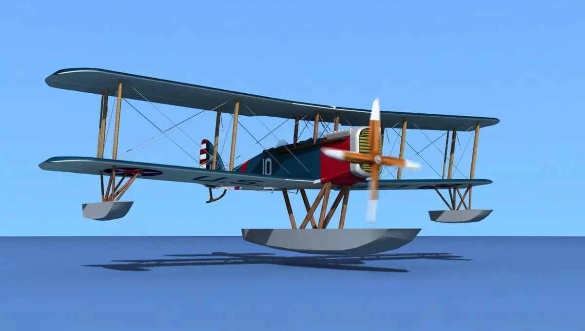 Airco DH-4 US Navy Seaplane 3D model