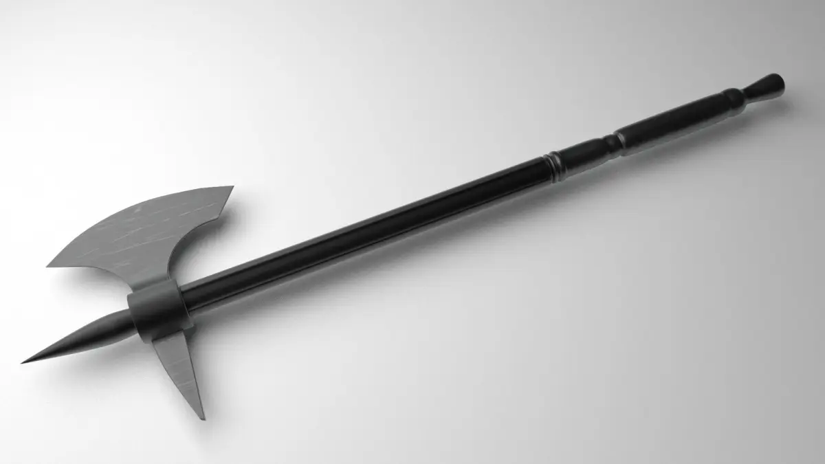 Battle Axe Low-poly 3D model 42