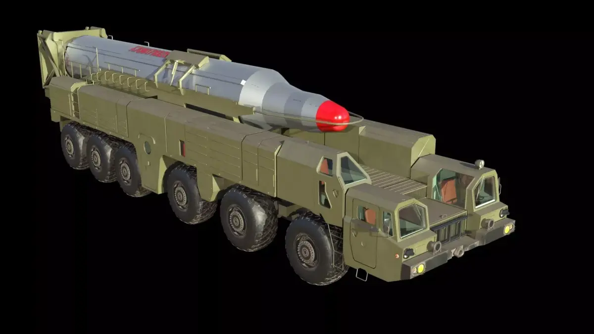 Musudan missile launcher 3D model purchase