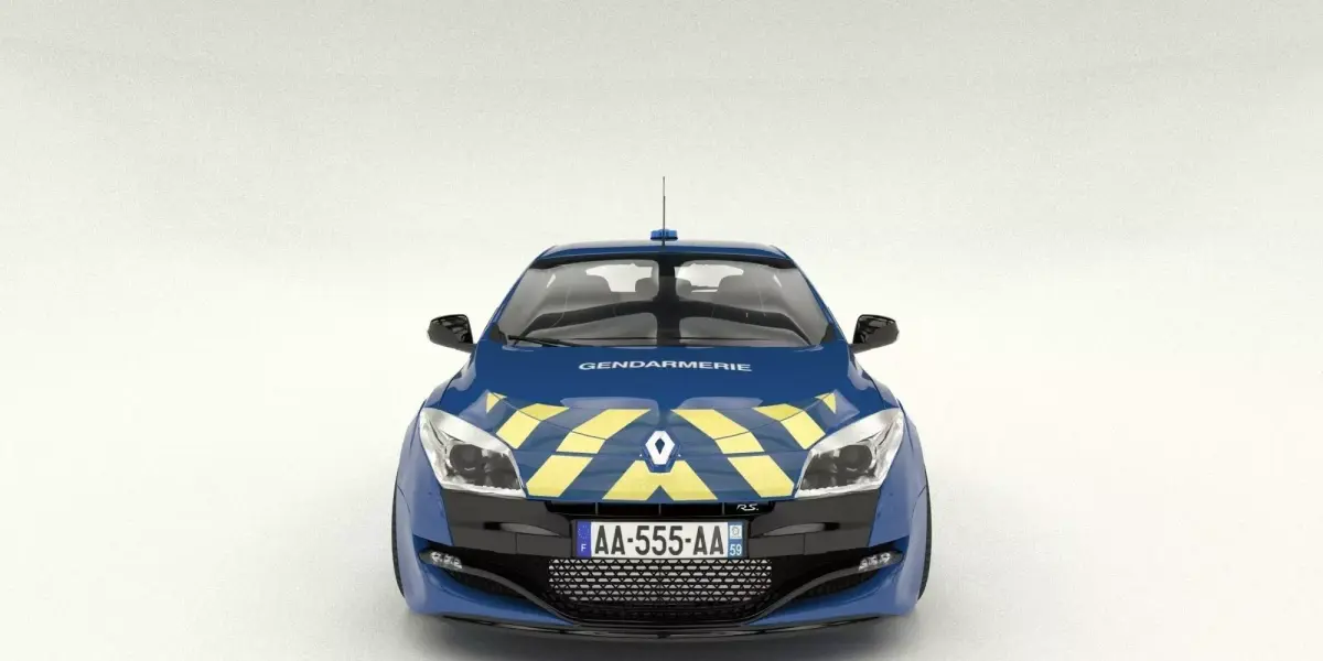gendarmerie Renault Megane RS 3D model