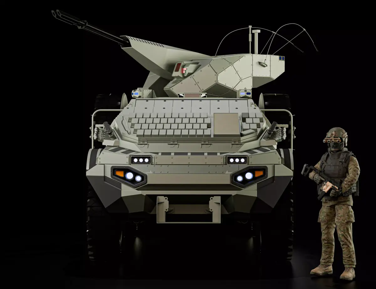 Armored Personnel Carrier Design 3D model