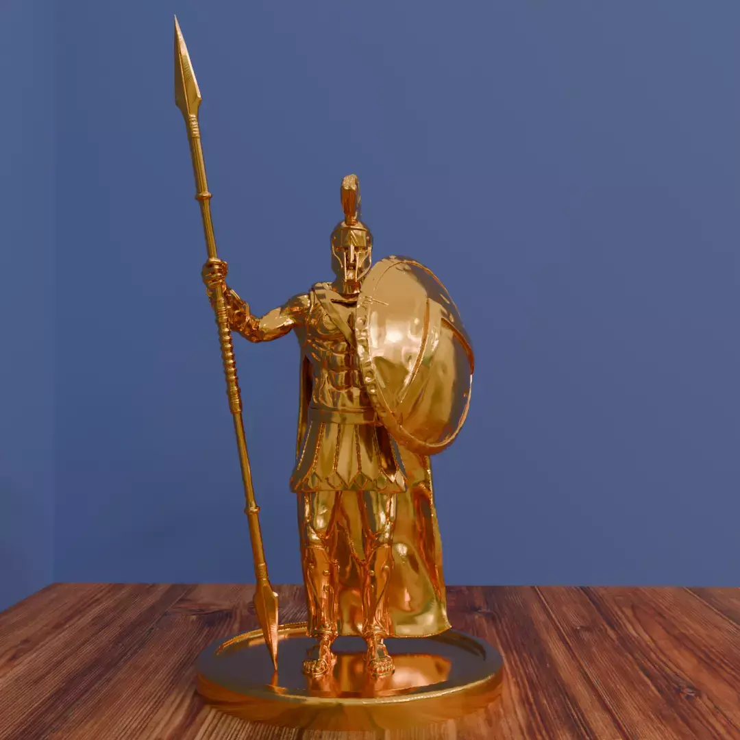 SPARTAN or GREEK WARRIOR ANCIENT Statue  3D model
