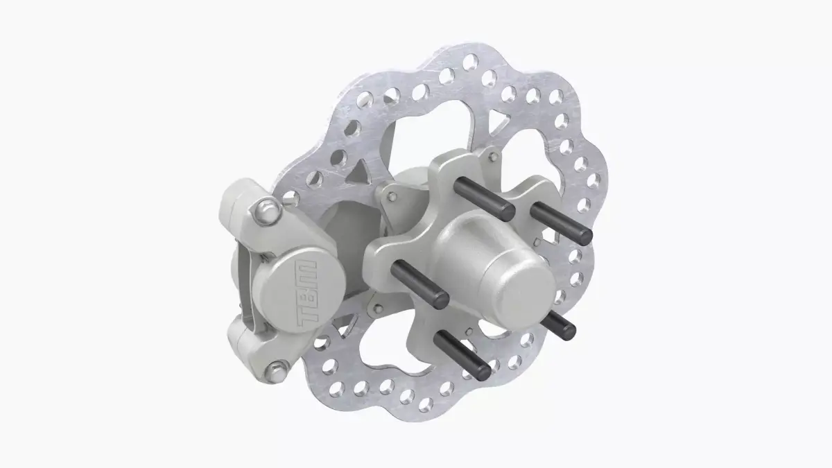 TBM Brake Disk Low-poly 3D model