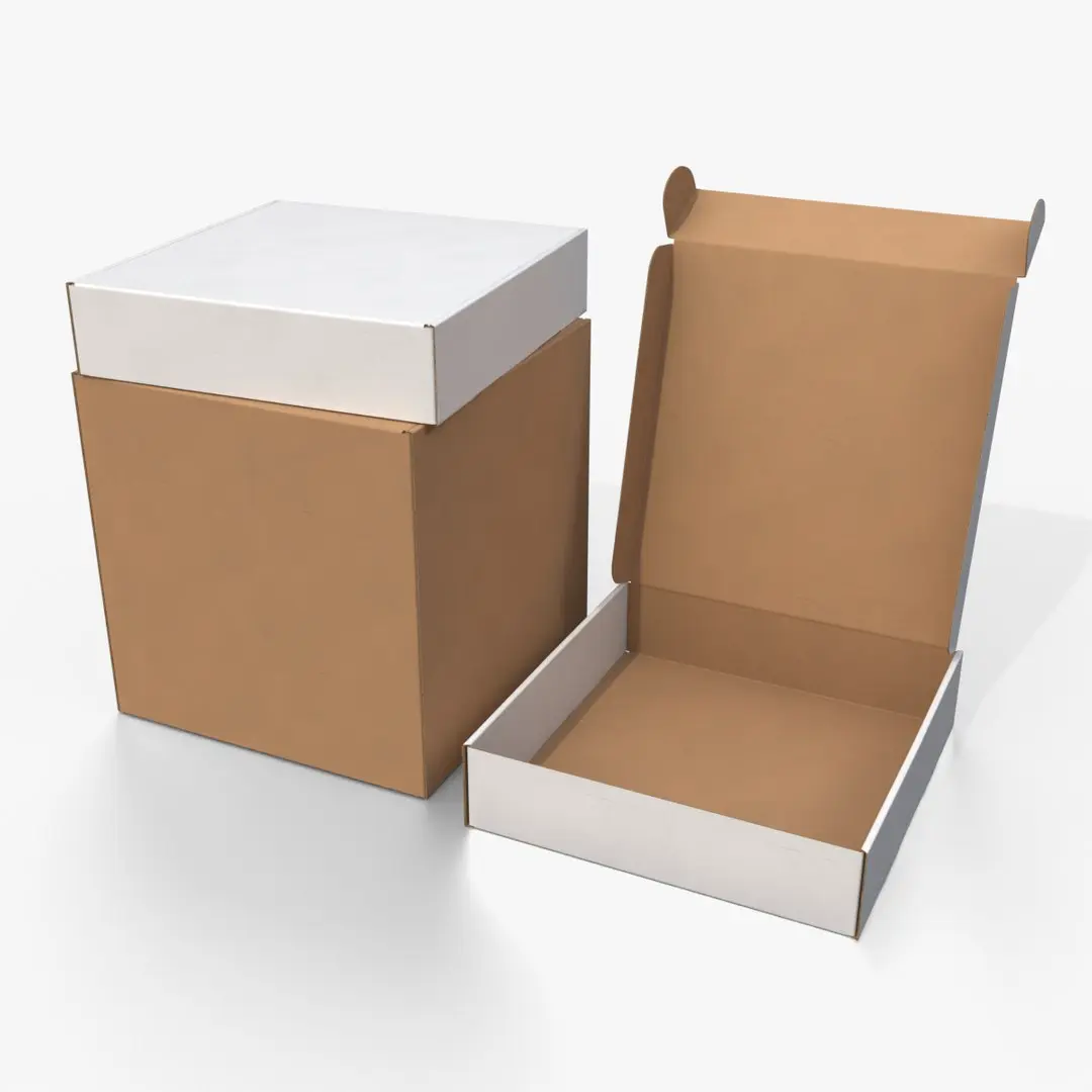 Packaging Box Collection - Cube and Flat Mix 3D model