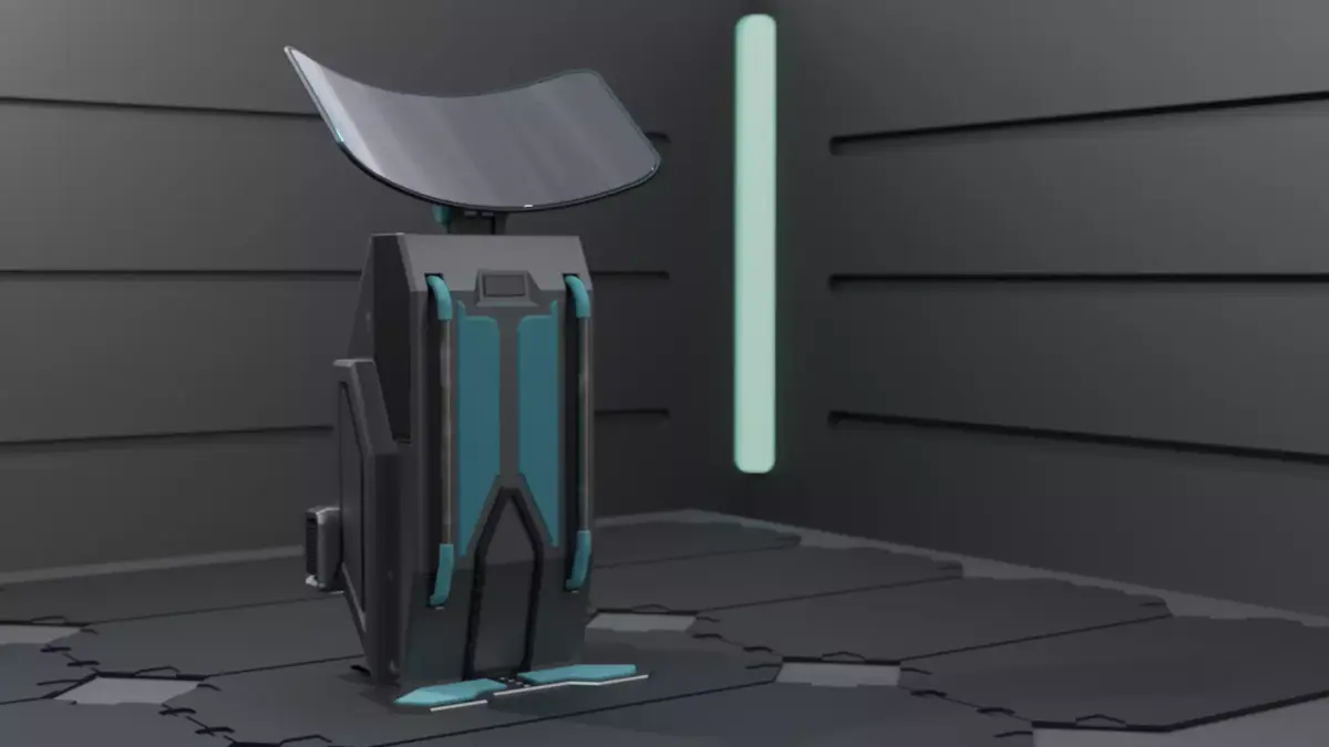 Sci-fi Console 3D model buy