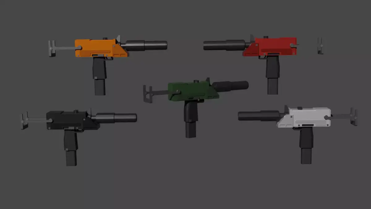 Warhammer 40k Autopistol Pattern Voss Mk 11 Low-poly 3D model