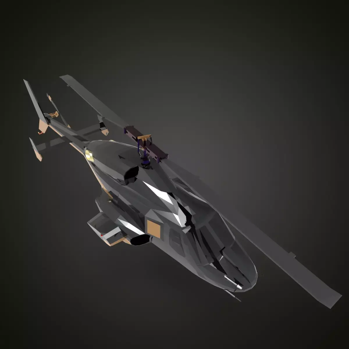 Bell 222 3D model