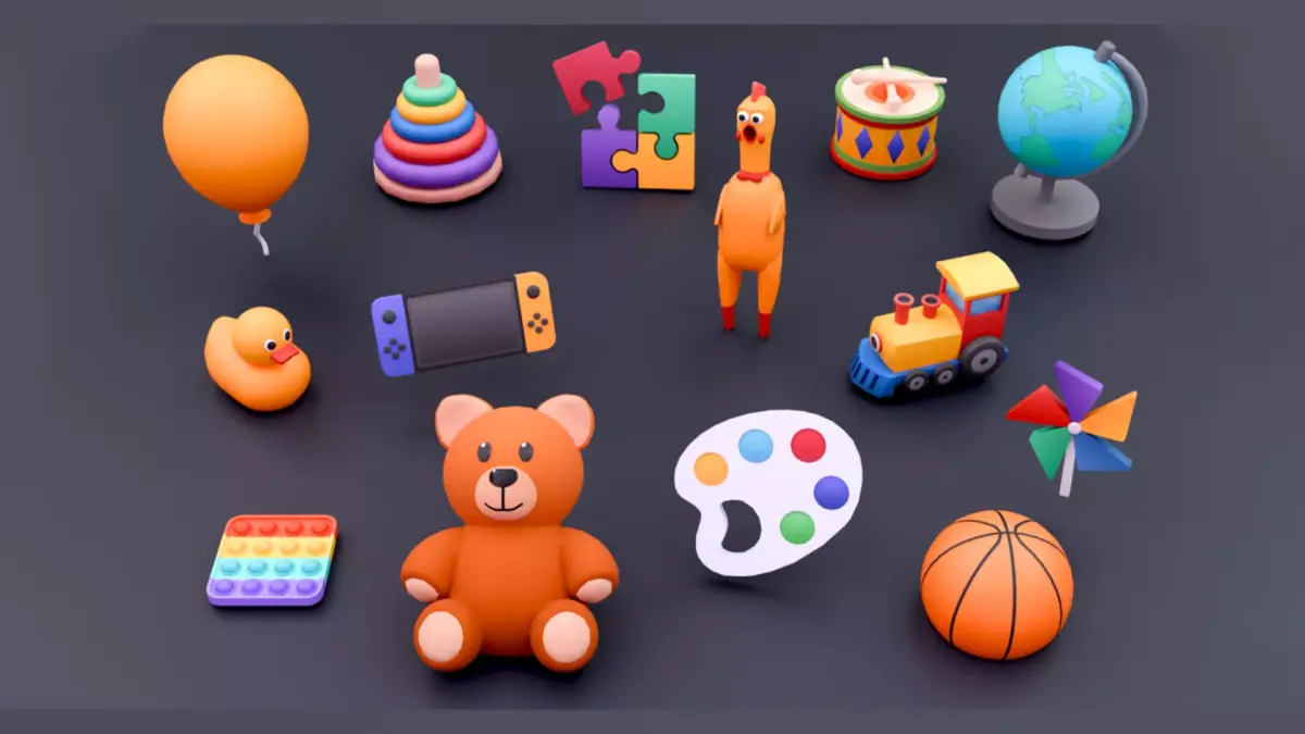 Cartoon Objects Pack - Toy Props Low-poly 3D model