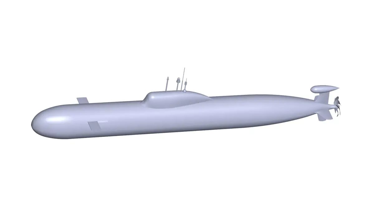 russian submarine 3D model