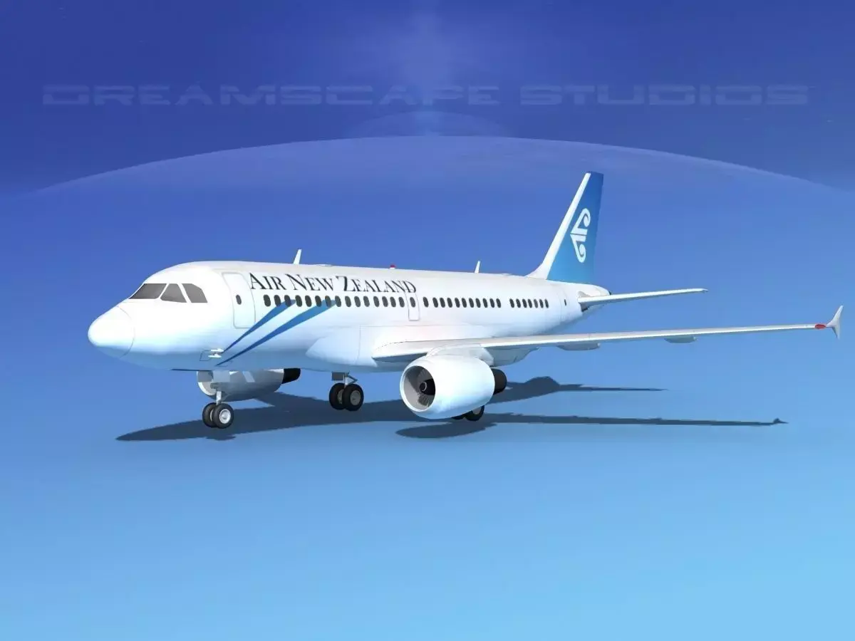 Airbus A319 Air New Zealand 3D model