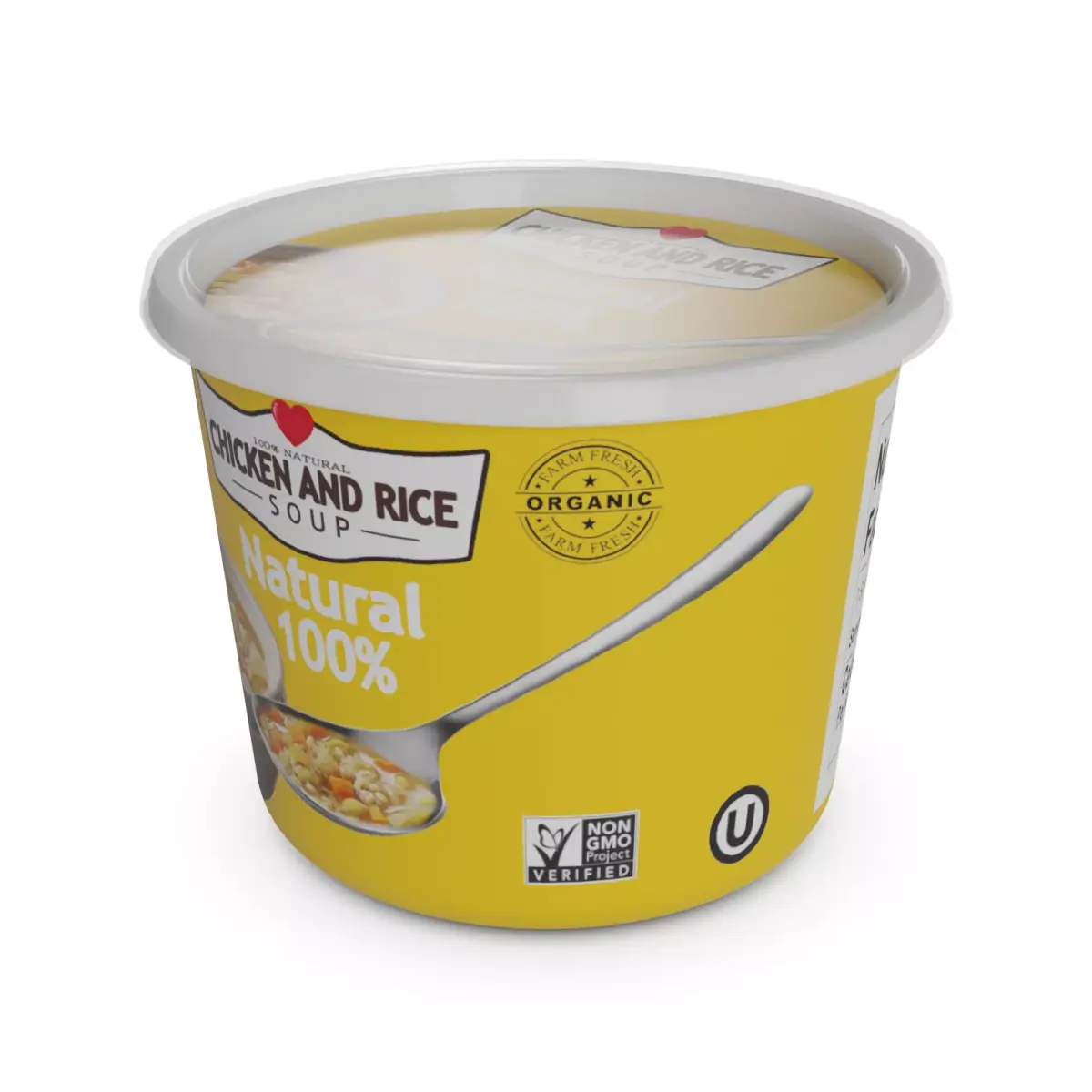 Soups and broths Chicken and Rice Soup Low-poly 3D model