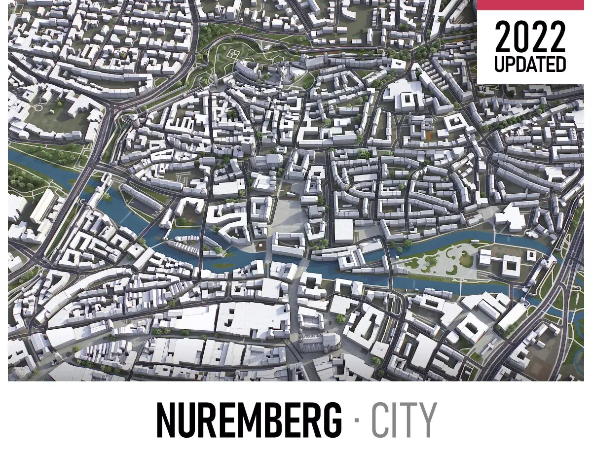 Nuremberg Low-poly 3D model