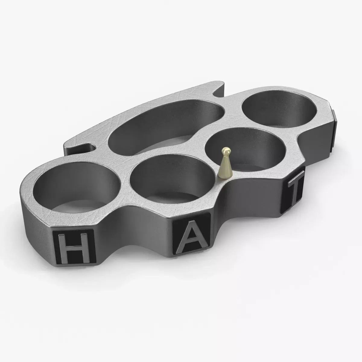 Brass Knuckles HATE Low-poly 3D model