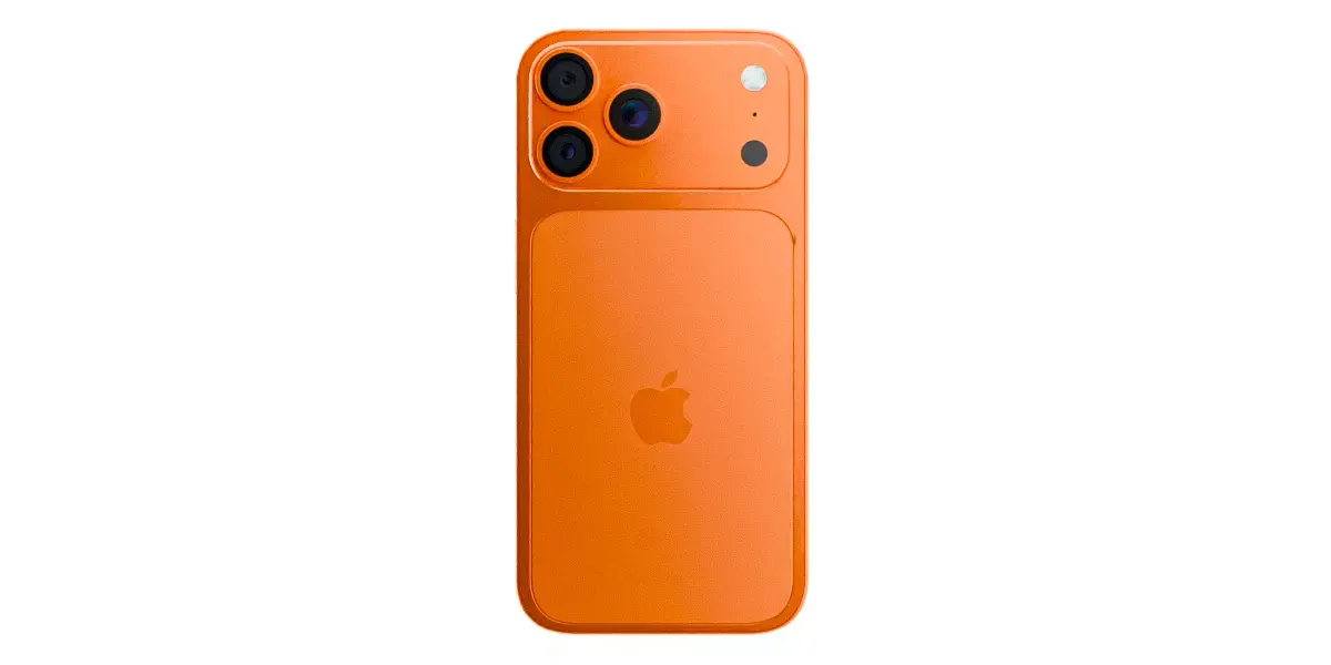 iPhone 17 Pro Max Orange High Quality Blender 3D Model 3D model
